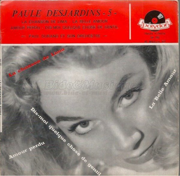 Paule Desjardins - Années cinquante