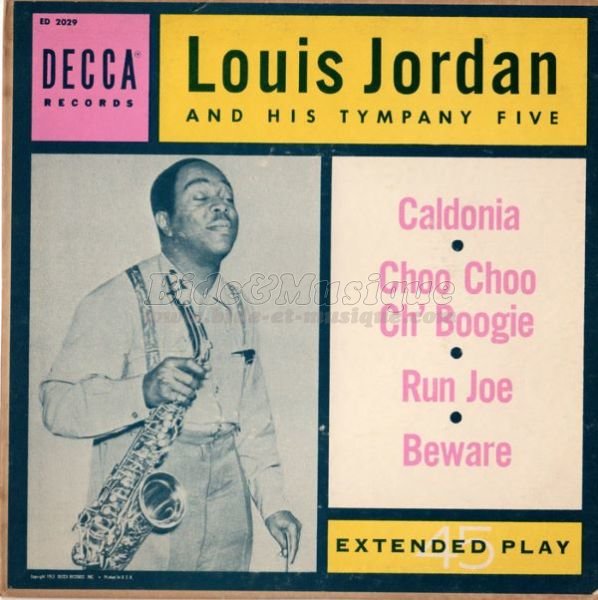 Louis Jordan and his Tympani Five - V.O. V.F. (version anglophone)