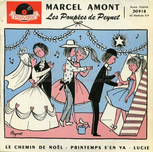 Marcel Amont - poupées de Peynet, Les
