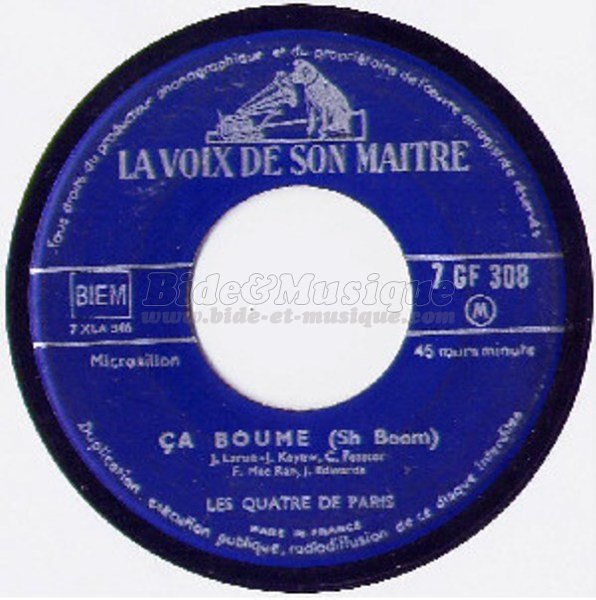 Quatre de Paris, Les - Années cinquante
