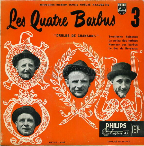 Quatre Barbus, Les - Années cinquante