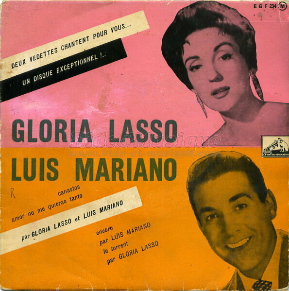 Luis Mariano et Gloria Lasso - Années cinquante