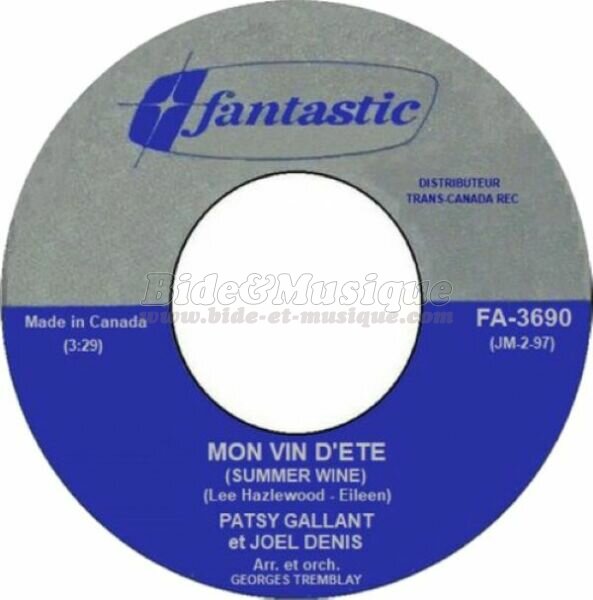 Patsy Gallant et Joël Denis - Mon vin d'été