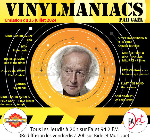Vinylmaniacs - Emission n°316 (25 juillet 2024)