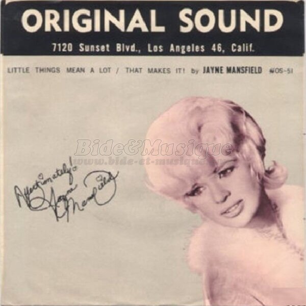 Jayne Mansfield - Acteurs chanteurs, Les