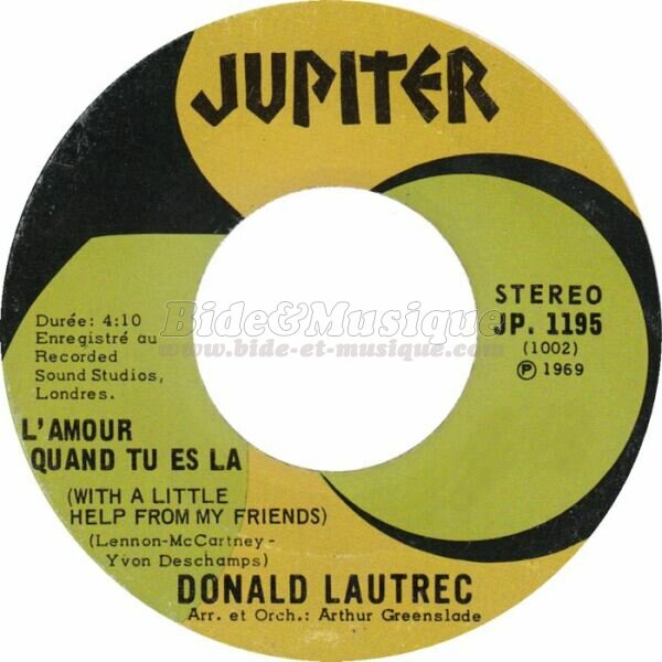 Donald Lautrec - L'amour quand tu es là