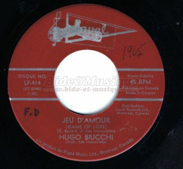 Hugo Biucchi - Jeux d'amour