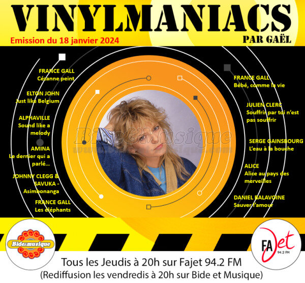 Vinylmaniacs - Emission n°289 (18 janvier 2024)