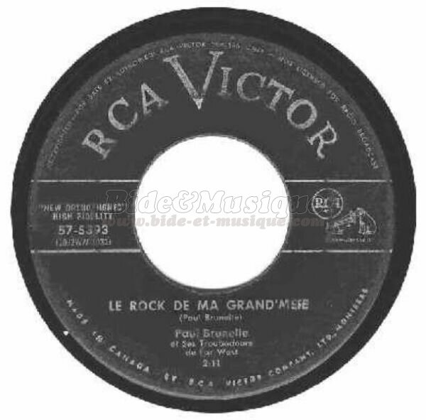 Paul Brunelle et ses Troubadours du Far-West - Rock'n Bide