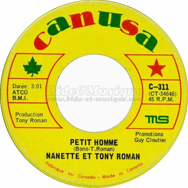 Nanette et Tony Roman - V.O. V.F. (version anglophone)
