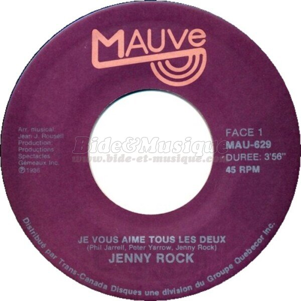Jenny Rock - V.O. V.F. (version anglophone)