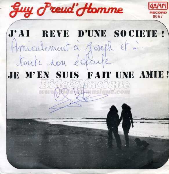 Guy Preud'homme - J'ai rêvé d'une société !